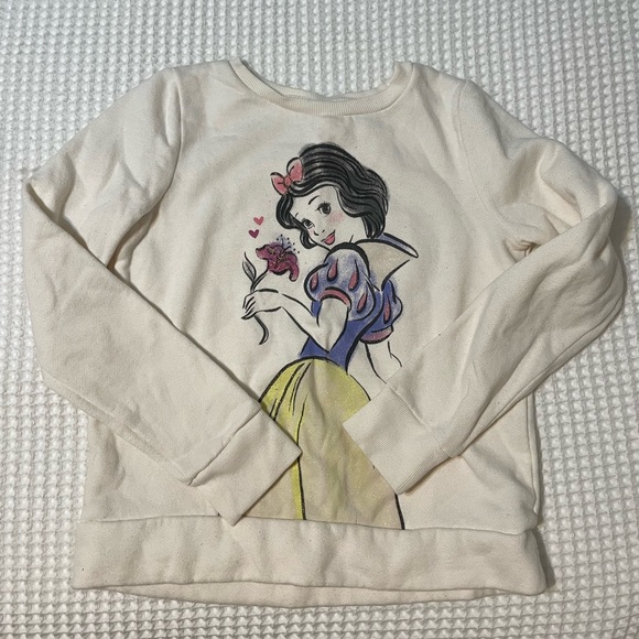 Disney Other - Cream Long Sleeve Sweatshirt with Snow White Print